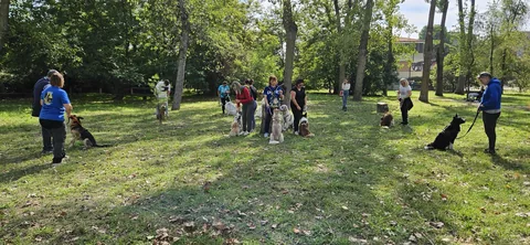 Lezione di gruppo in città — momento 2